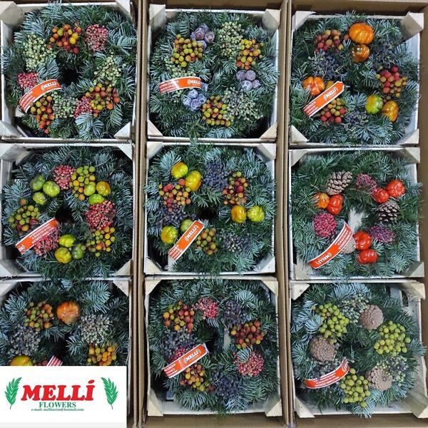 CORONA ADVENT *DECO FRUIT* 30CM